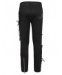 Punk Rave Black Gothic Punk Broken Mesh Decadent Long Trousers for Men