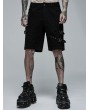 Punk Rave Black Gothic Punk Daily Wear Denim Shorts for Men