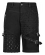 Punk Rave Black Gothic Punk Daily Wear Denim Shorts for Men