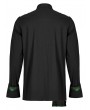 Punk Rave Black and Green Gothic Punk Asymmetric Long Sleeve Shirt for Men