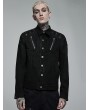 Punk Rave Black Gothic Punk Mesh Rugged Daily Wear Short Jacket for Men