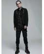 Punk Rave Black Gothic Punk Mesh Rugged Daily Wear Short Jacket for Men