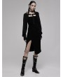 Punk Rave Black Gothic Punk Ragged Long Sleeve Knitted Bolero Jacket for Women
