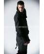 Punk Rave Black and Red Asymmetrical Gothic Punk Vest for Men