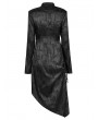 Punk Rave Black Patterned Gothic Punk Asymmetric Cheongsam Collar Long Dress