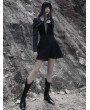 Punk Rave Black Gothic Punk Mesh Stitching Daily Wear Short Skirt