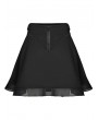 Punk Rave Black Gothic Punk Mesh Stitching Daily Wear Short Skirt