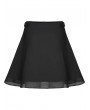 Punk Rave Black Gothic Punk Mesh Stitching Daily Wear Short Skirt