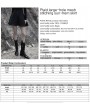 Punk Rave Black Gothic Punk Mesh Stitching Daily Wear Short Skirt