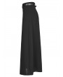 Punk Rave Black Gothic Simple A-Line Long Skirt with Detachable Belt