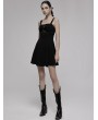 Punk Rave Black Gothic Punk Sexy Daily Wear A-Line Short Dress