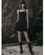 Punk Rave Black Gothic Punk Sexy Love Pattern Jacquard Short Dress