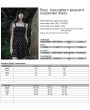 Punk Rave Black Gothic Punk Sexy Love Pattern Jacquard Short Dress