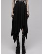 Punk Rave Black Gothic Punk Irregular Daily Wear Long Elastic Skirt