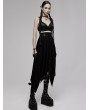 Punk Rave Black Gothic Punk Irregular Daily Wear Long Elastic Skirt