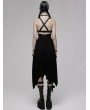 Punk Rave Black Gothic Punk Irregular Daily Wear Long Elastic Skirt