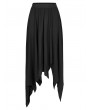 Punk Rave Black Gothic Punk Irregular Daily Wear Long Elastic Skirt