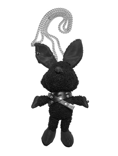 Punk Rave Black Gothic Punk Dark Chain Rabbit Bag