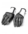 Punk Rave Black Gothic Gauze Gloves with Elastic Loop Belt