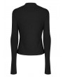 Punk Rave Black Gothic Fit Split Long Sleeve T-Shirt for Women