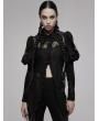 Punk Rave Black Vintage Gothic Irregular Princess Sleeve Lace Shirt for Women