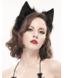 Devil Fashion Black Gothic Faux Fur Cat Ears Headdress