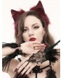 Devil Fashion Red Gothic Faux Fur Cat Ears Headdress