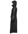 Punk Rave Black Long to Short Gothic Military Trench Coat for Men