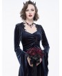 Eva Lady Black and Red Gothic Lace Rose Wedding Bouquet
