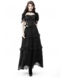 Dark in Love Black Gothic Elegant Short Sleeves Cape for Women