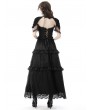 Dark in Love Black Gothic Elegant Short Sleeves Cape for Women