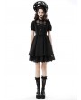 Dark in Love Black Gothic Short Sleeve Doll Daily Wear Dress