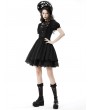 Dark in Love Black Gothic Short Sleeve Doll Daily Wear Dress
