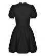 Dark in Love Black Gothic Short Sleeve Doll Daily Wear Dress