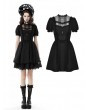 Dark in Love Black Gothic Short Sleeve Doll Daily Wear Dress