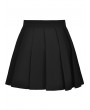 Dark in Love Black Gothic Punk Grunge Pleated Short Skirt