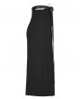 Punk Rave Black Gothic Punk Grunge Chain Embellished Long Slit Skirt