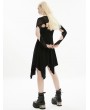 Punk Rave Black Gothic Deconstructed Fitted Short Cape for Women