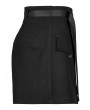 Punk Rave Black Gothic Punk A-Line Casual Fake Two-Piece Shorts for Women