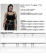 Punk Rave Black Retro Gothic Velvet Plus Size Tank Top for Women