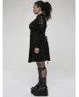 Punk Rave Black Gothic Punk High Neck Long Sleeve Daily Wear Plus Size Dress