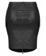 Punk Rave Black Gothic Punk Sexy PU Leather Bodycon Plus Size Skirt