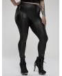 Punk Rave Black and Red Gothic Punk Plus Size Leggings for Women