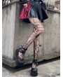 Black Gothic Dark Halloween Skull Fishnet Tights