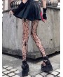 Black Gothic Dark Halloween Skull Fishnet Tights