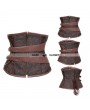 Brown Steampunk Waspie Corset 