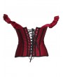 Black/Red Sexy Off-the-Shoulder Push Up Waist Training Gothic Corset