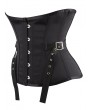 Black Retro Fashion Buckle Belt Underbust Gothic Corset