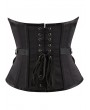 Black Retro Fashion Buckle Belt Underbust Gothic Corset