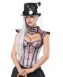 Blue/Black/Pink/Purple Vintage Knight Style Overbust Steampunk Corset